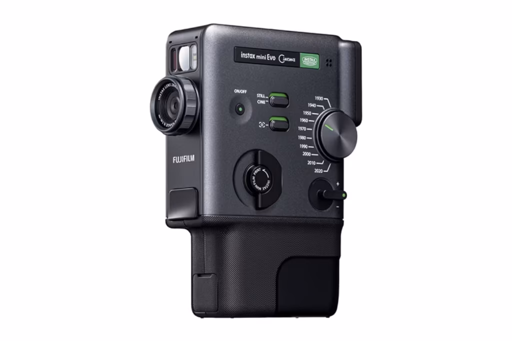 Fujifilm instax mini Evo Cinema - núm Eras Dial và nút STILL/CINE