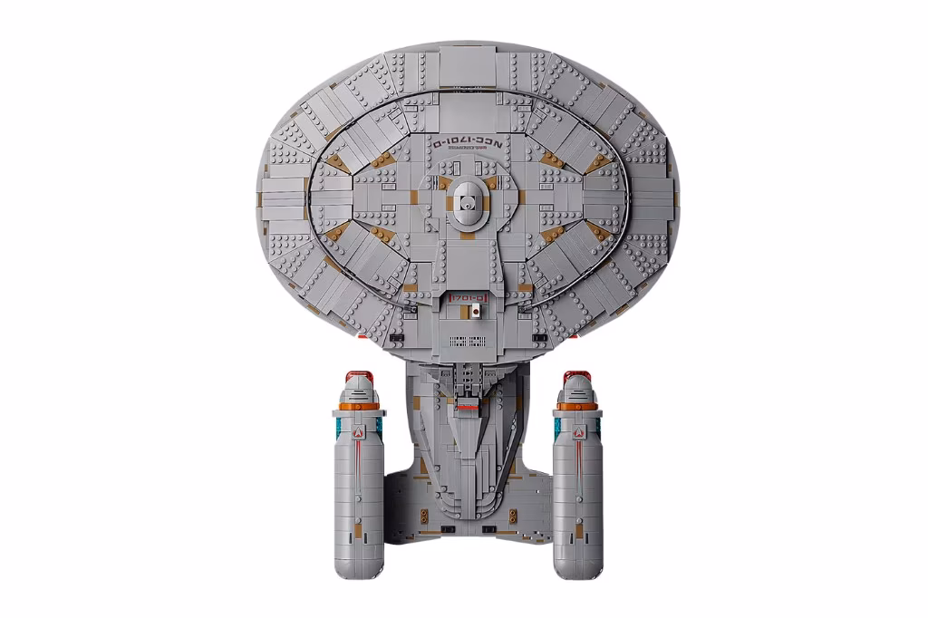 Góc nhìn từ trên xuống LEGO Enterprise NCC-1701-D