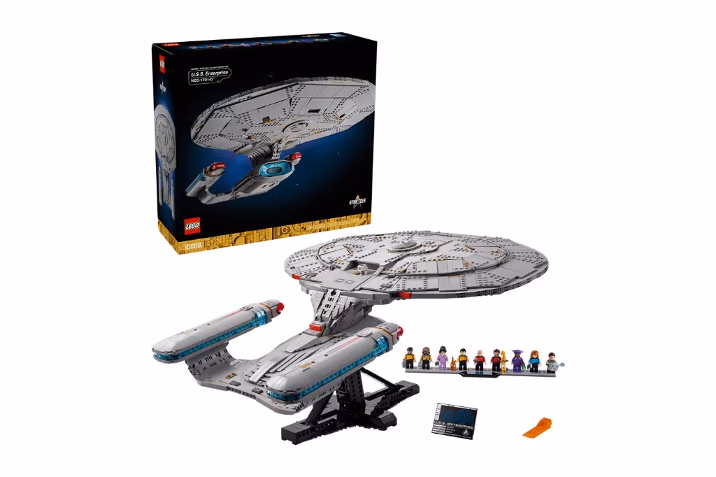 LEGO Enterprise NCC-1701-D và minifigure TNG